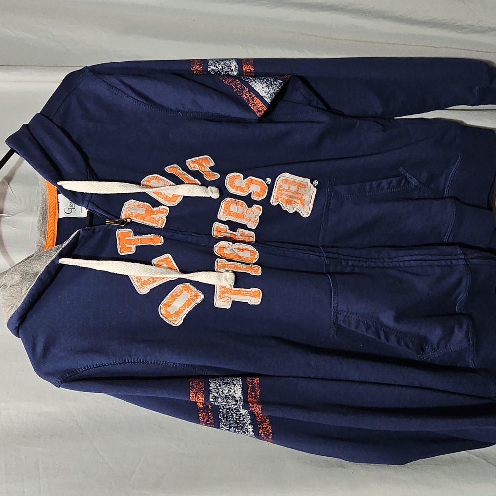 Detroit Tigers Navy Blue Hoodie